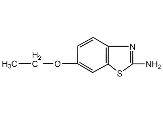 2-氨基-6-乙氧基苯并噻唑結構式