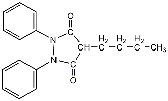 苯基丁氮酮結構式