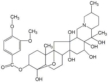 藜蘆定結(jié)構(gòu)式