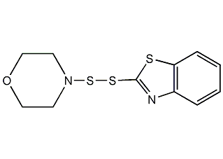 2-(4-嗎啉基二硫代)苯并噻唑結(jié)構(gòu)式